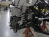 Front suspension with springs and shocks